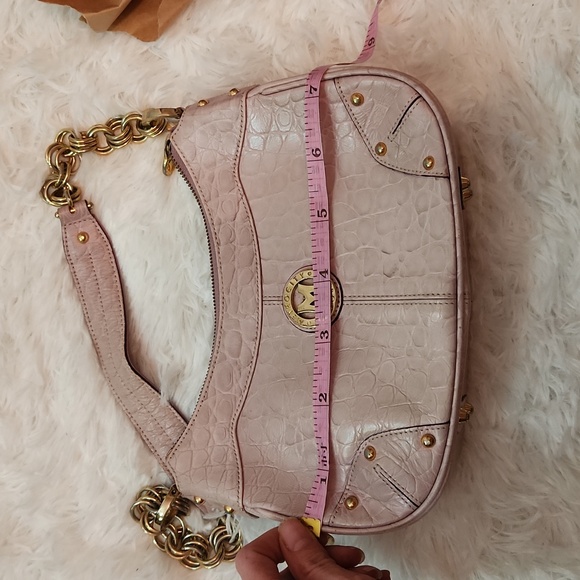MetroCity mauve handbag with gold hardware - Picture 11 of 13